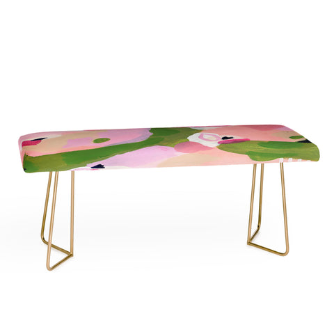 Laura Fedorowicz Spring Fling Abstract Bench