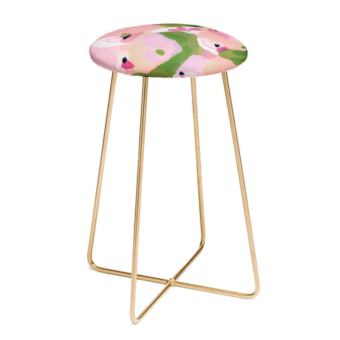 Laura Fedorowicz Spring Fling Abstract Counter Stool