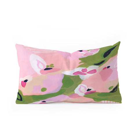 Laura Fedorowicz Spring Fling Abstract Oblong Throw Pillow