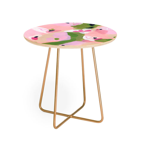 Laura Fedorowicz Spring Fling Abstract Round Side Table
