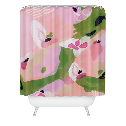 Laura Fedorowicz Spring Fling Abstract Shower Curtain