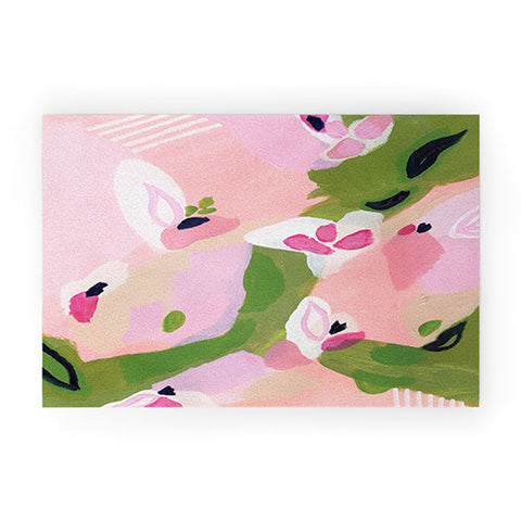 Laura Fedorowicz Spring Fling Abstract Welcome Mat