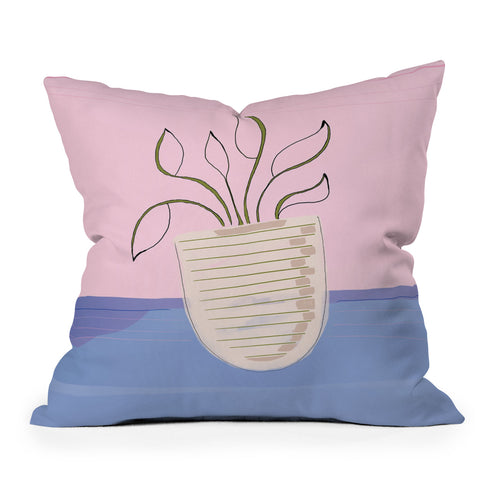Laura Fedorowicz Sprout Throw Pillow