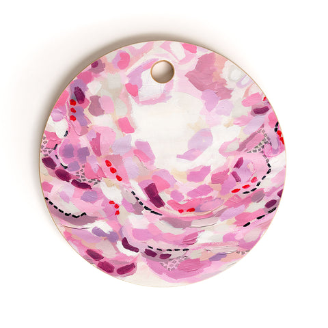 Laura Fedorowicz Stay Abstract Cutting Board Round