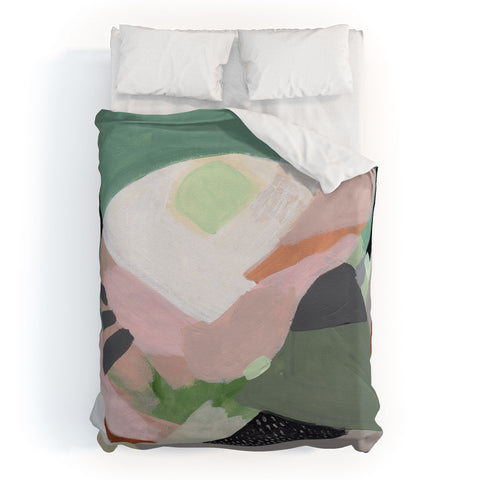 Laura Fedorowicz Stay Grounded Abstract Duvet Cover