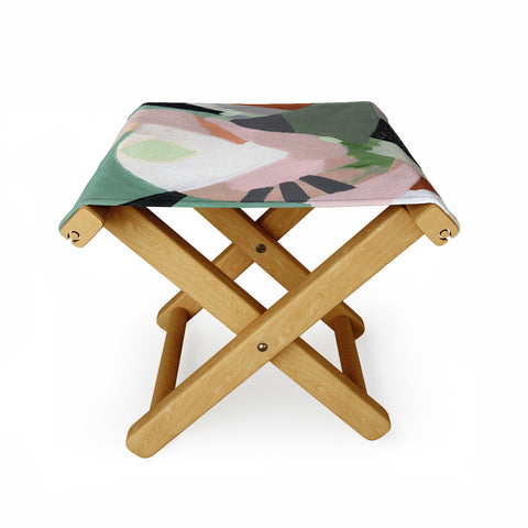 Laura Fedorowicz Stay Grounded Abstract Folding Stool