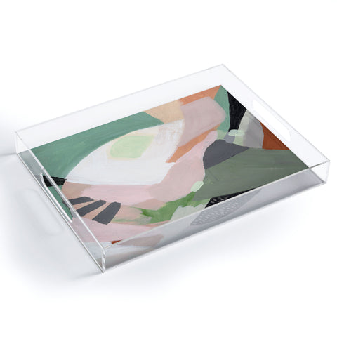 Laura Fedorowicz Stay Grounded Abstract Acrylic Tray
