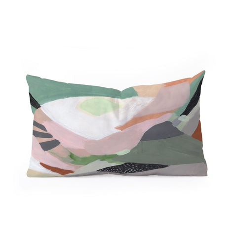 Laura Fedorowicz Stay Grounded Abstract Oblong Throw Pillow