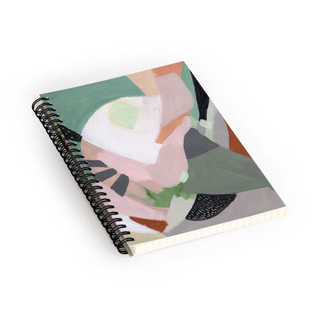 Laura Fedorowicz Stay Grounded Abstract Spiral Notebook