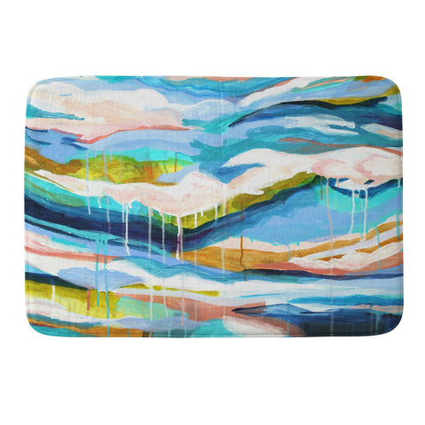Laura Fedorowicz The Waves They Carry Me Memory Foam Bath Mat
