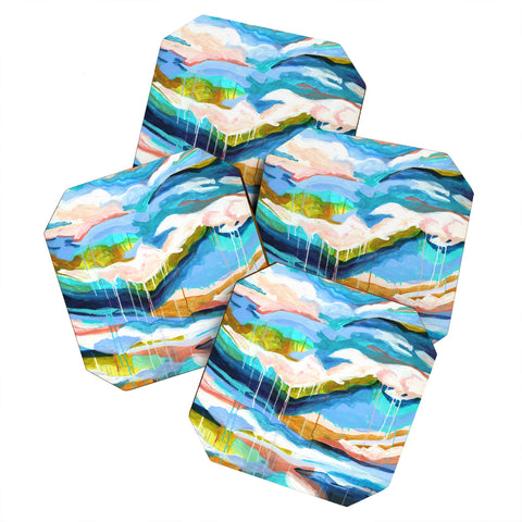 Laura Fedorowicz The Waves They Carry Me Coaster Set