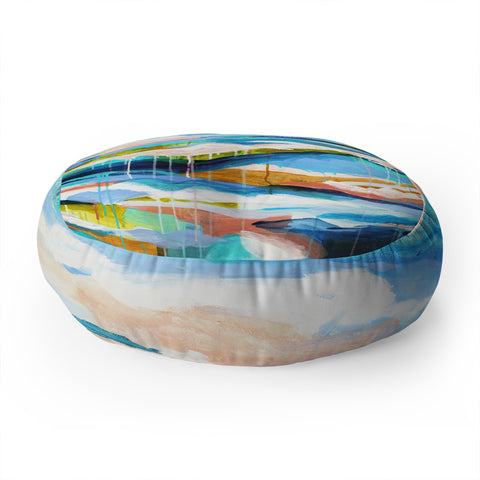 Laura Fedorowicz The Waves They Carry Me Floor Pillow Round