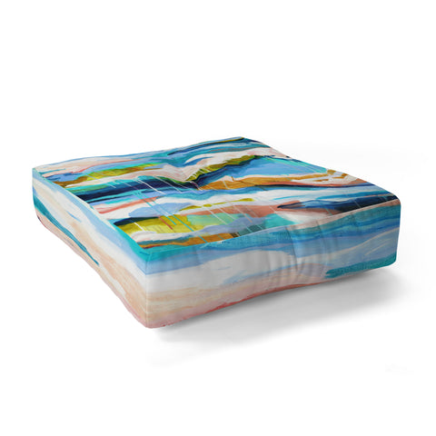Laura Fedorowicz The Waves They Carry Me Floor Pillow Square
