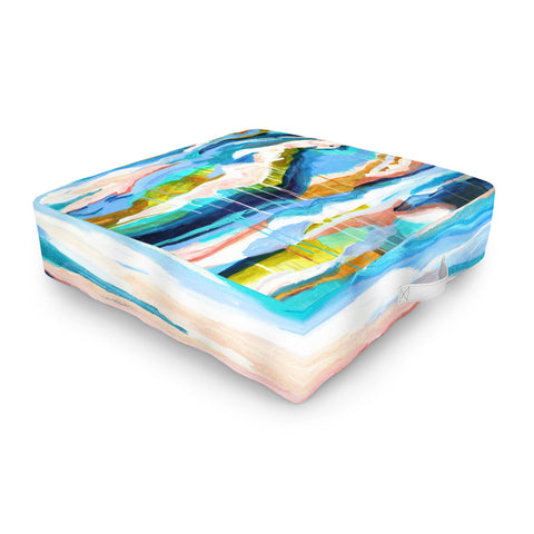 Laura Fedorowicz The Waves They Carry Me Outdoor Floor Cushion