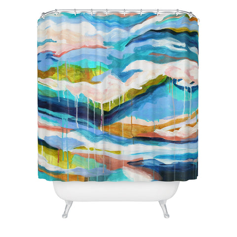 Laura Fedorowicz The Waves They Carry Me Shower Curtain