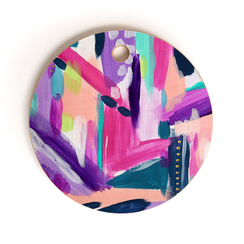Laura Fedorowicz Tulip Abstract Cutting Board Round