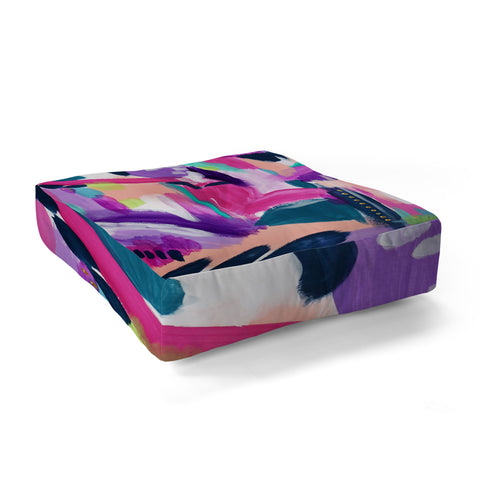 Laura Fedorowicz Tulip Abstract Floor Pillow Square