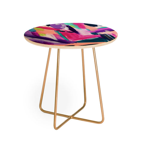Laura Fedorowicz Tulip Abstract Round Side Table