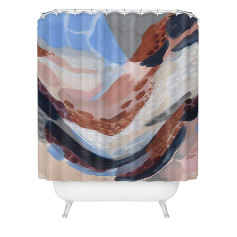 Laura Fedorowicz Waters Rise Shower Curtain