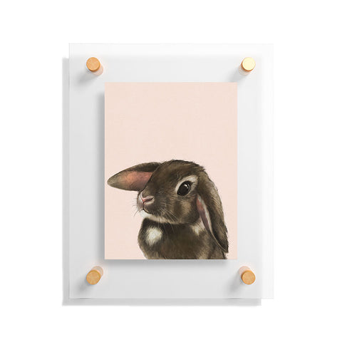 Laura Graves baby bunny Floating Acrylic Print