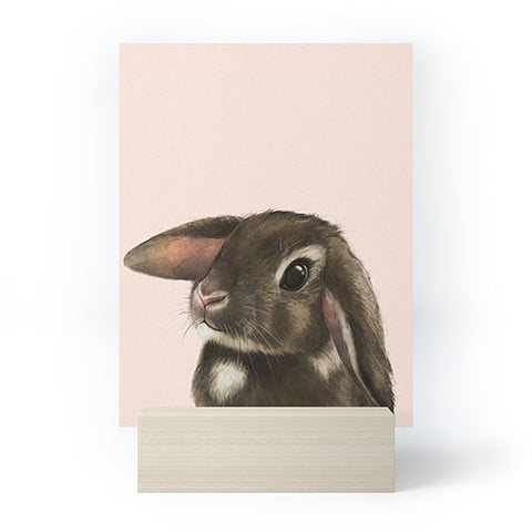 Laura Graves baby bunny Mini Art Print