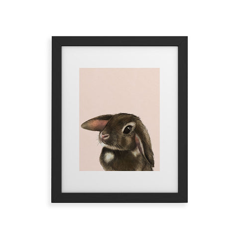 Laura Graves baby bunny Framed Art Print