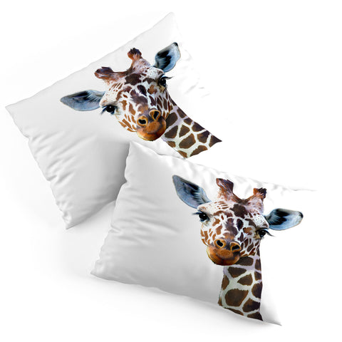 Laura Graves Giraffe I Pillow Shams
