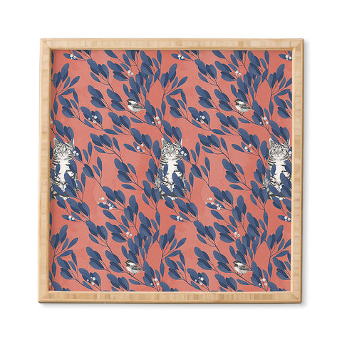 Laura Graves in the wild repeat pattern Framed Wall Art