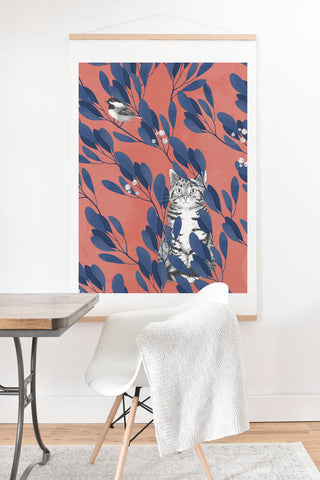 Laura Graves in the wild repeat pattern Art Print And Hanger