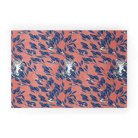Laura Graves in the wild repeat pattern Welcome Mat