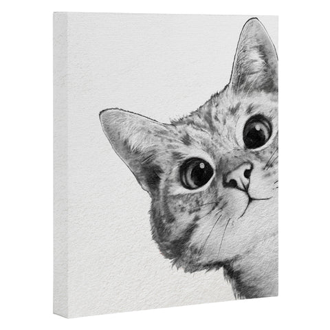 Laura Graves Sneaky Cat Art Canvas