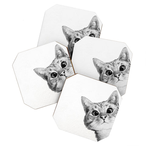 Laura Graves Sneaky Cat Coaster Set