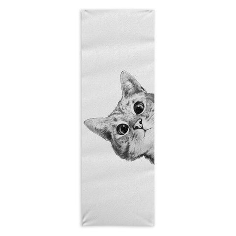 Laura Graves Sneaky Cat Yoga Towel