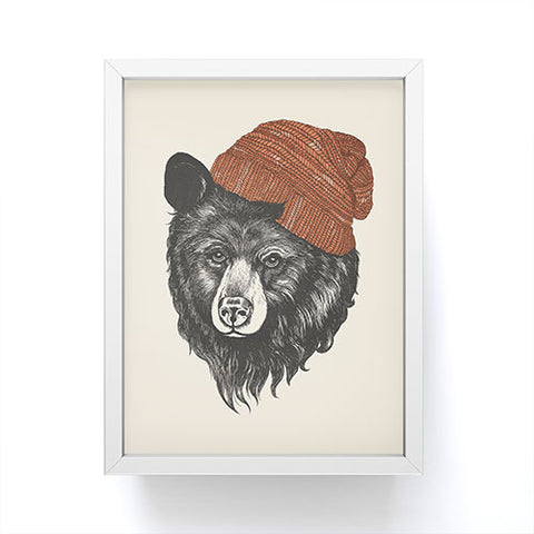 Laura Graves the bear Framed Mini Art Print