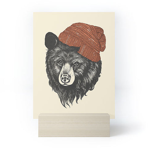 Laura Graves the bear Mini Art Print