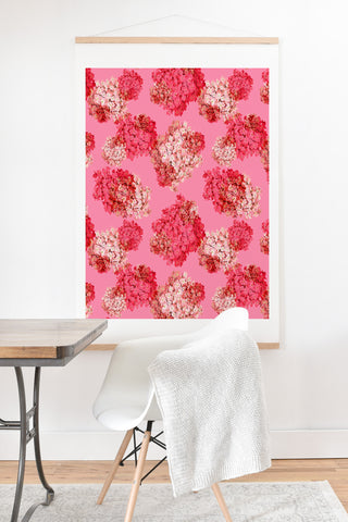 Laura Redburn Hydrangea Doubled Art Print And Hanger