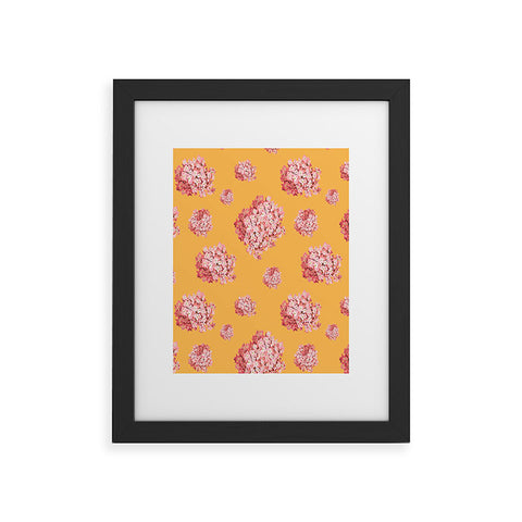 Laura Redburn Hydrangea Orange Framed Art Print