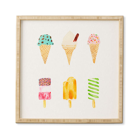 Laura Redburn Ice Cream Selection Framed Wall Art