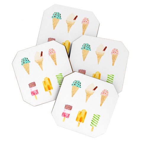 Laura Redburn Ice Cream Selection Coaster Set