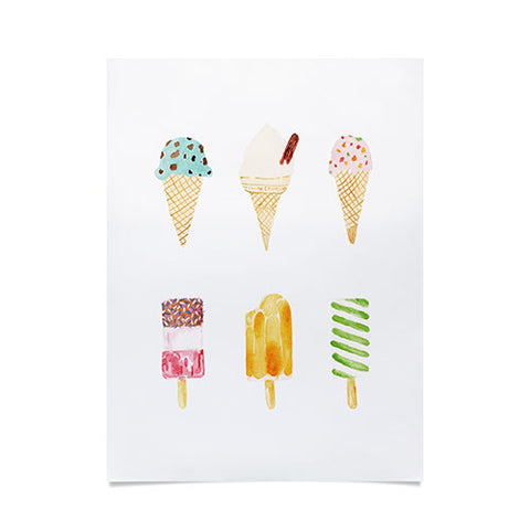 Laura Redburn Ice Cream Selection Poster