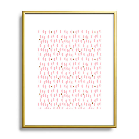 Laura Redburn Pink Rain Metal Framed Art Print