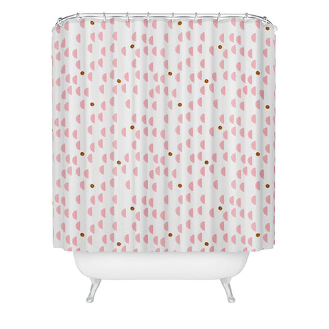 Laura Redburn Pink Rain Shower Curtain