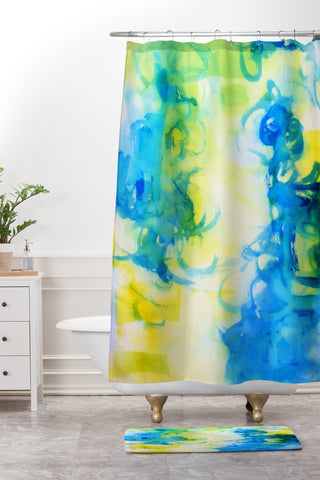 Laura Trevey Be Inspired Shower Curtain And Mat