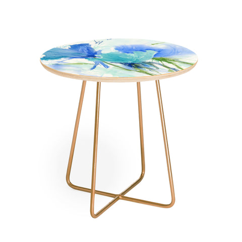 Laura Trevey Blue as the Sea II Round Side Table