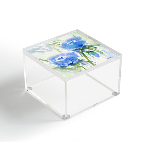 Laura Trevey Blue Blossoms Two Acrylic Box