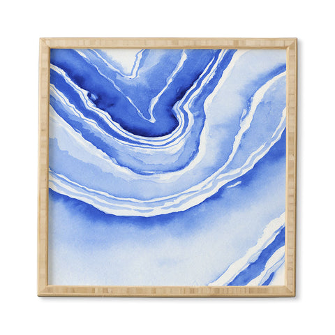 Laura Trevey Blue Lace Agate Framed Wall Art