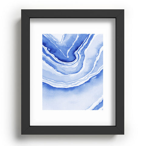 Laura Trevey Blue Lace Agate Recessed Framing Rectangle