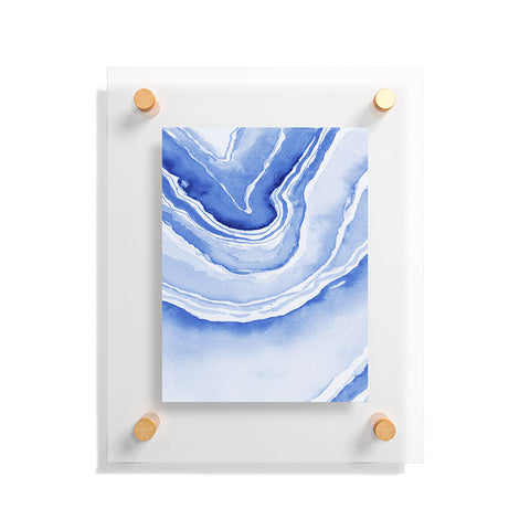 Laura Trevey Blue Lace Agate Floating Acrylic Print