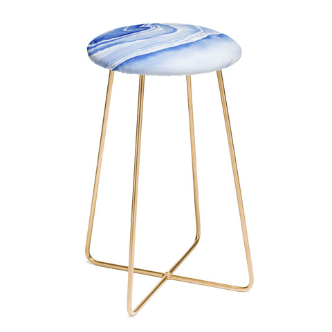 Laura Trevey Blue Lace Agate Counter Stool