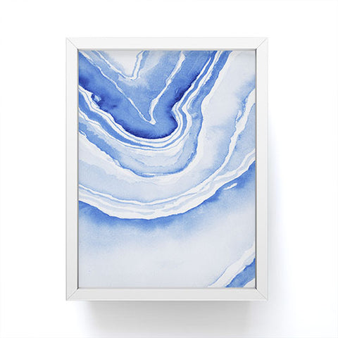 Laura Trevey Blue Lace Agate Framed Mini Art Print